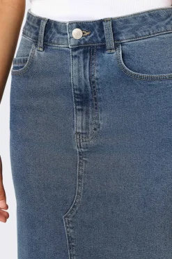 Falda larga denim