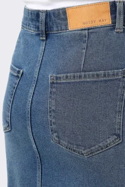 Falda larga denim