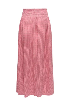 Falda larga vichy
