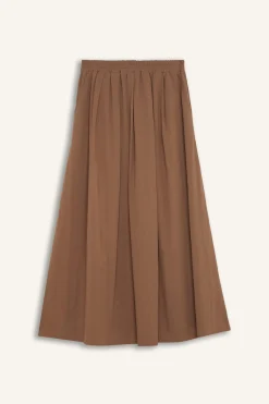 Falda maxi plisada