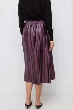 Falda midi plisada