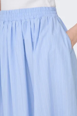Falda midi rayas