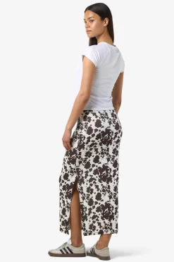 Falda midi vaca