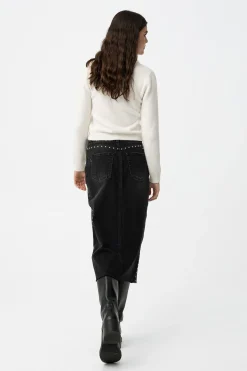 Falda midi vaquera