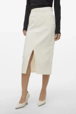 Falda vaquera midi