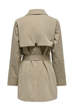 Gabardina botones cintur&oacute;n