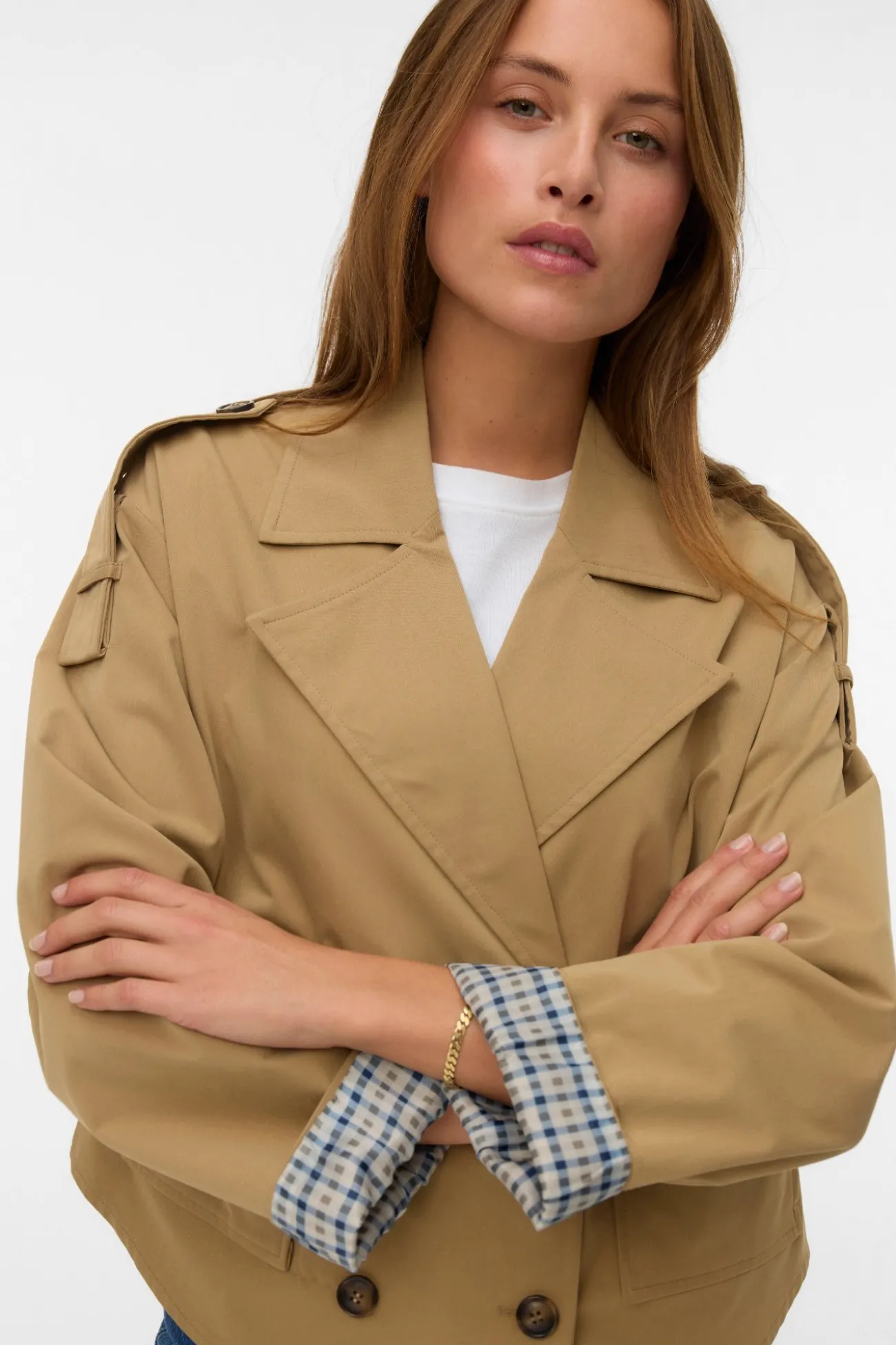Gabardina corta