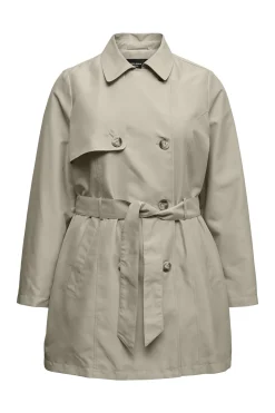 Gabardina corta talla grande