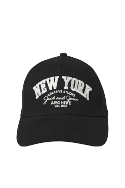 Gorra algodón con texto bordado