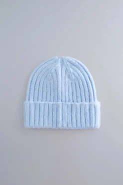 Gorro punto azul beb&eacute;
