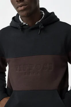 Hoodie con Bordado Frontal