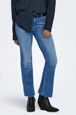 Jeans flared crop