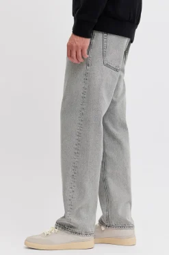 Jeans loose tiro medio vaquero