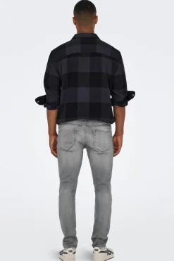 Jeans Slim gris oscuro