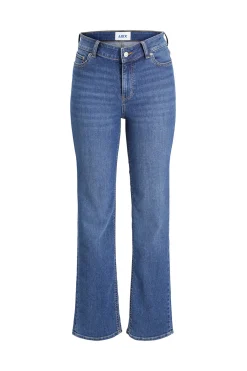 Jeans slim tiro medio