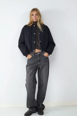 Jeans straight mid rise