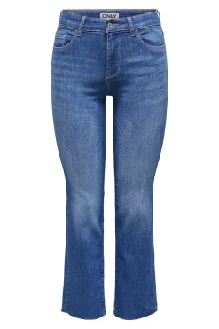 Jeans Straight Tiro Medio