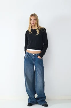 Jeans wide leg low rise