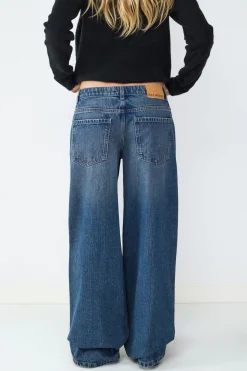 Jeans wide leg low rise