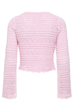 Jersey calado cropped