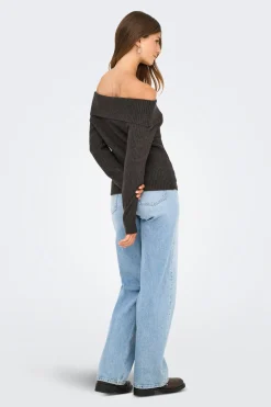 Jersey cuello barco vuelto