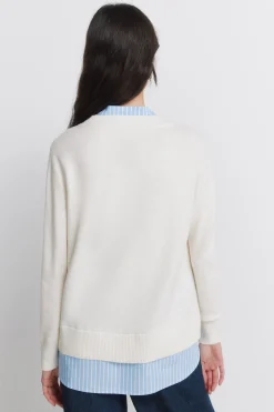 Jersey cuello mao bimateria