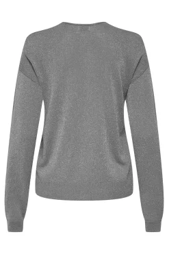 Jersey cuello pico lurex