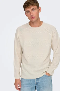 Jersey cuello redondo.