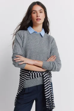 Jersey cuello tejido