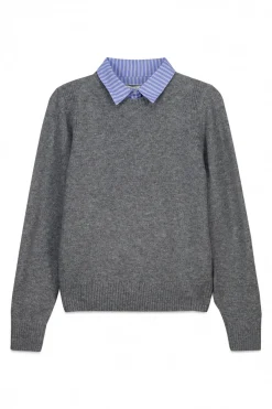 Jersey cuello tejido