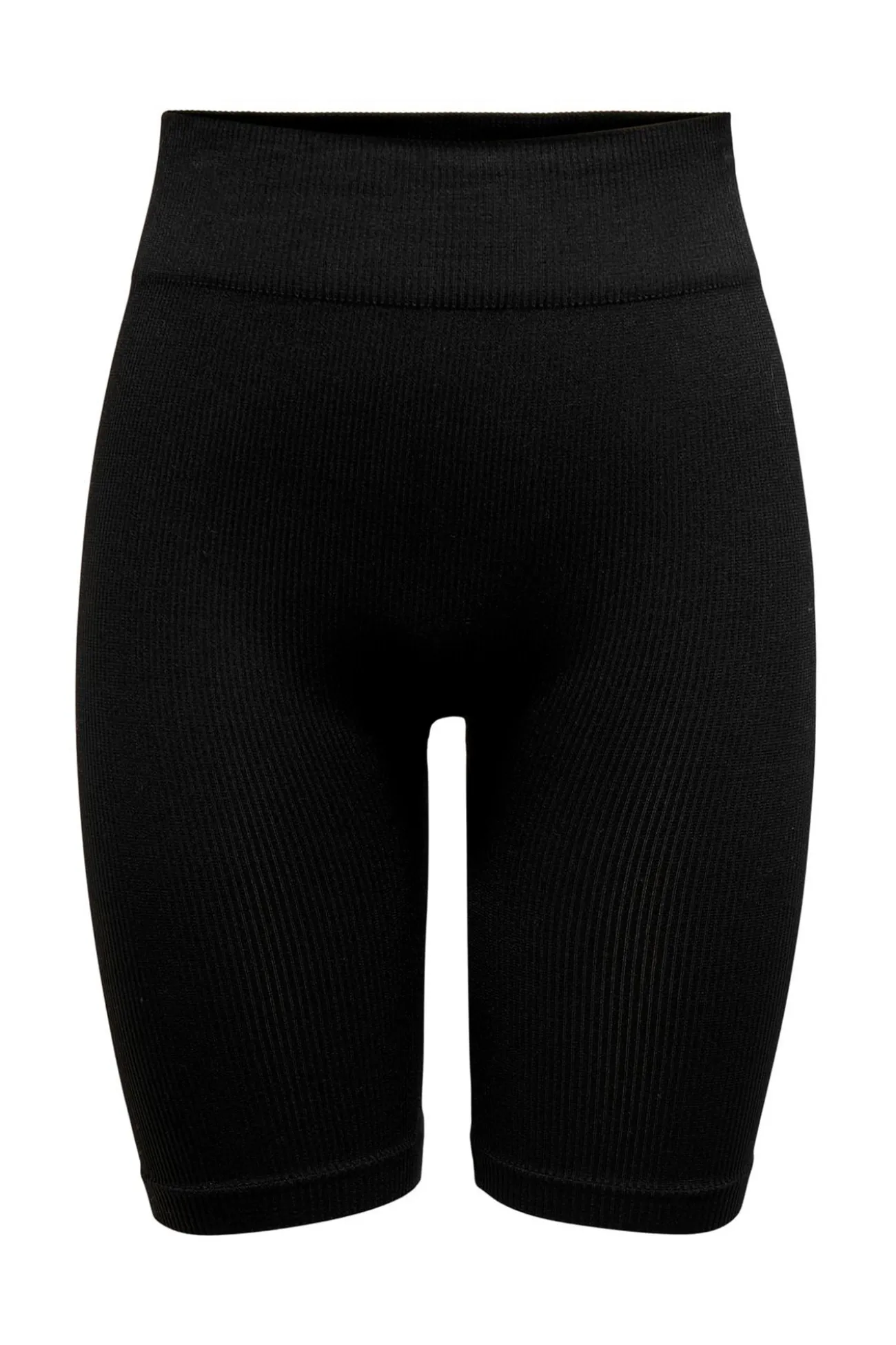 Legging ciclista seamless negro canalé