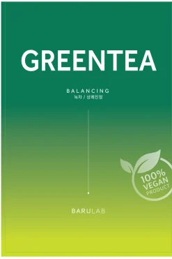 Mascarilla vegana con extracto de t&eacute; verde