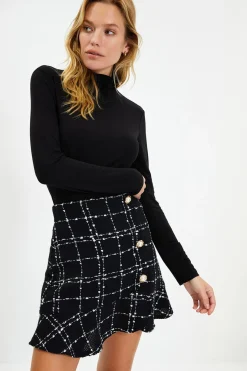 Minifalda de tweed