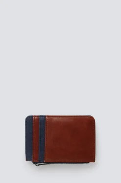Monedero canvas y efecto piel