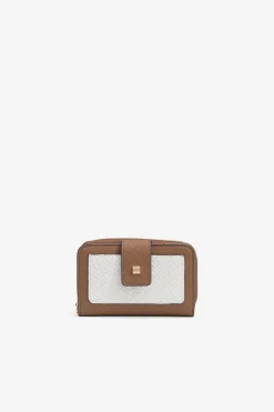 Monedero con solapa bicolor