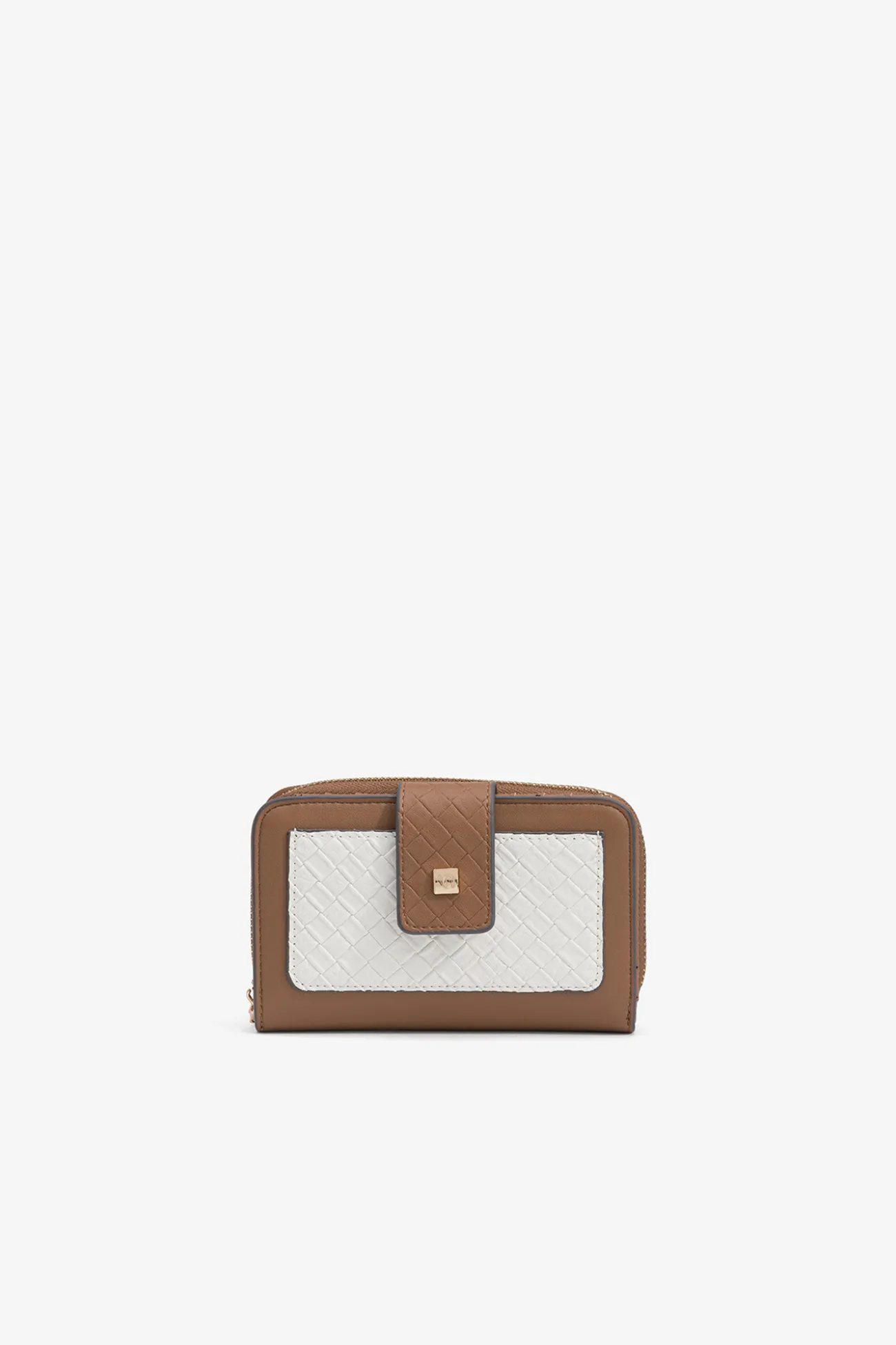 Monedero con solapa bicolor