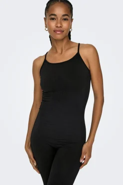 Mono seamless negro tirantes canal&eacute;