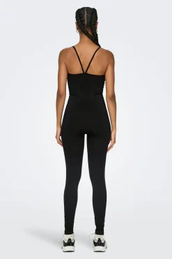 Mono seamless negro tirantes canal&eacute;