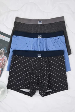 Pack 3 boxers de algodón multicolor