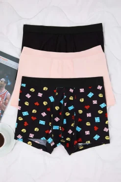 Pack 3 boxers lisos de algodón