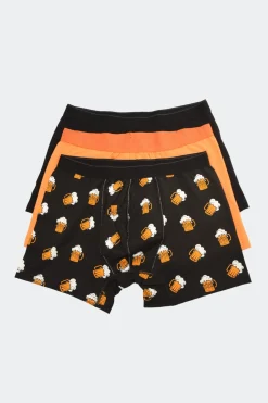Pack 3 boxers lisos de algodón