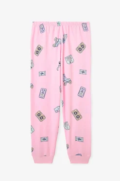 Pack de 2 pijamas de manga larga de algod&oacute;n Retro Toy para ni&ntilde;a