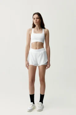 Pantal&oacute;n corto deportivo Padma 2.0 blanco roto