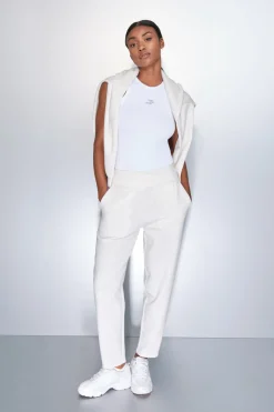 Pantal&oacute;n jogger blanco