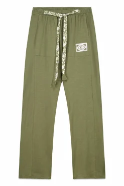 Pantal&oacute;n largo algod&oacute;n verde