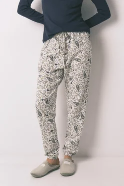 Pantal&oacute;n largo algod&oacute;n estampado Paisley