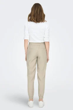 Pantal&oacute;n largo fluido de cintura el&aacute;stica