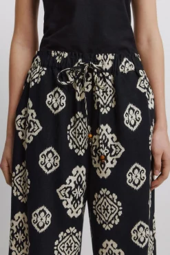 Pantal&oacute;n lino estampado