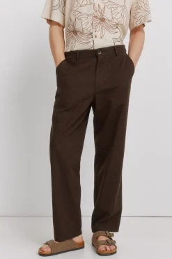 Pantal&oacute;n lino recto straight fit