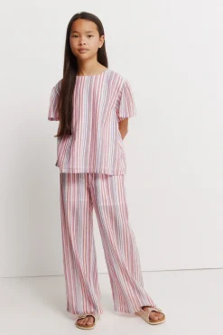 Pantalón set lurex niña